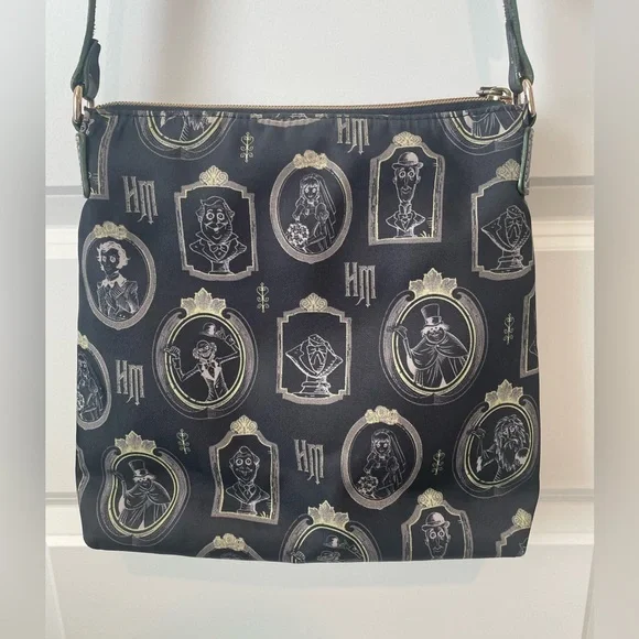 Disney Dooney & Bourke Haunted Mansion Portrait Crossbody Purse - Picture 2 of 15